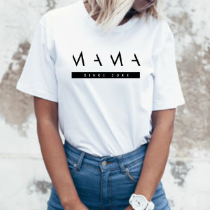 Minimale & Chic Mama Gescriptte Dames Basic T-Shir T-shirt