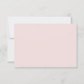 Minimale Chic Prune en Blush Trouw-RSVP RSVP Kaartje (Achterkant)