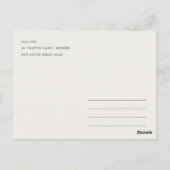 Minimale Chic Santorini Griekenland Aquarel Reis Briefkaart (Achterkant)