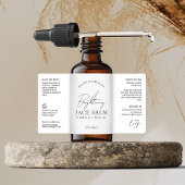 Minimale chique Logo serum 2OZ druppelpompfles Etiket