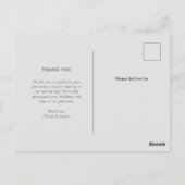 Minimale chique | Zachte foto dank u Briefkaart (Achterkant)