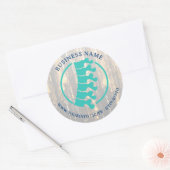 Minimale Chiropractor Bedankt Sticker (Envelop)