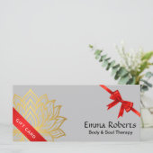 Minimale chiropractor cadeaubon (Staand voorkant)