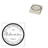 Minimale cirkelhandtekening 	rubberstempel (Gestempeld)