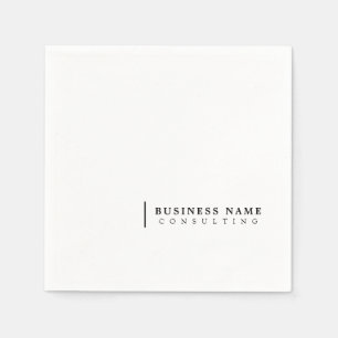 Minimale consultatie voor moderne typografie servet