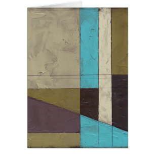 Minimale contemporay-schildering met diepe kleur