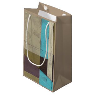 Minimale contemporay-schildering met diepe kleur klein cadeauzakje