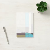 Minimale contemporay-schildering met diepe kleur post-it® notes (Kantoor)