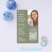 Minimale cosmetische tandarts Tandheelkundige sali Flyer (Enkel)