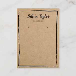 Minimale Craft Paper Oorring lijst Display Toevoeg Visitekaartje