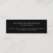 Minimale cursieve tekst | haarstylist mini visitekaartje (Achterkant)