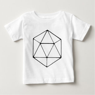 Minimale D20-ontwerptablet met gamer geek
