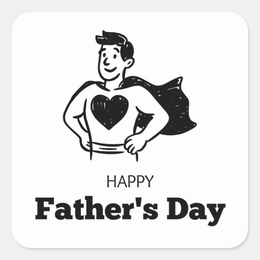 Minimale Dad Sticker | vaderschap (Voorkant)