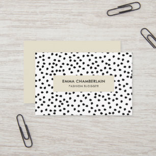 Minimale Dalmatische afdruk Modern Aangepast Visitekaartje