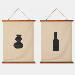 Minimale dampen hangend wandkleed