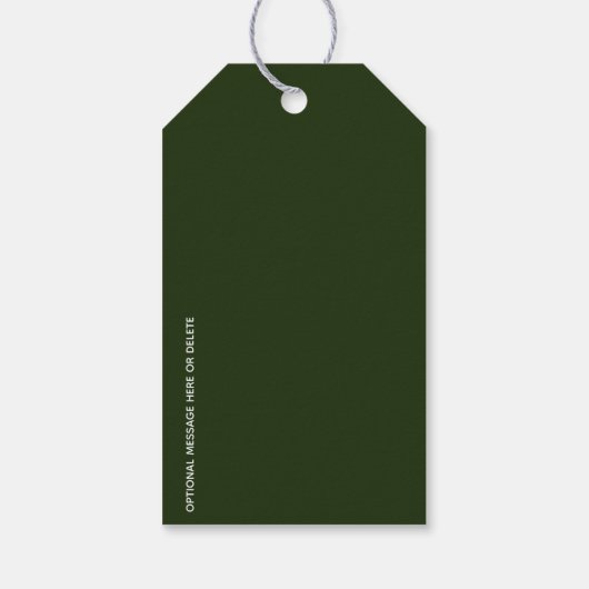 Minimale DANKBARE Groene Cadeau Labels Cadeaulabel (Achterkant)