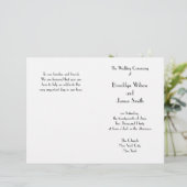 Minimale Deco Witte Trouwprogramma's (Staand voorkant)