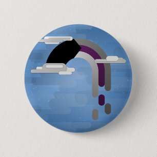 Minimale demiseksuele regenboog ronde button 5,7 cm