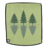 Minimale dennenbomen reflectiebos rugtassen (Verwijderbaar gezicht)