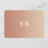 Minimale details over castratie en geel ombre Fade Informatiekaartje (Achterkant)