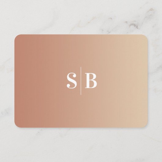 Minimale details over castratie en geel ombre Fade Informatiekaartje (Achterkant)