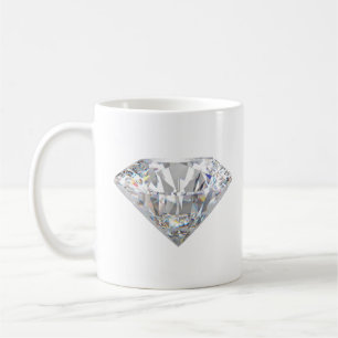 Minimale diamantsprankeling esthetisch koffiemok