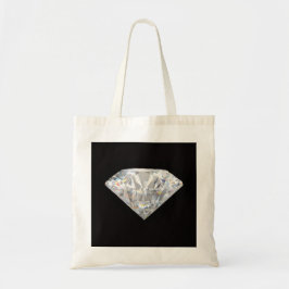 Minimale diamantsprankeling esthetisch tote bag
