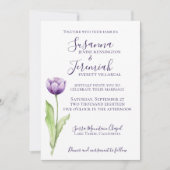 Minimale diepste Paarse eenzijdige tulpweddenschap Kaart (Voorkant)