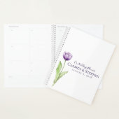 Minimale diepste Paarse eenzijdige tulpweddenschap Planner (Display)