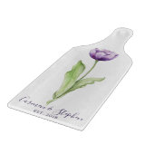 Minimale diepste Paarse eenzijdige tulpweddenschap Snijplank (Hoek)