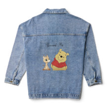 Minimale dierlijke denim jas