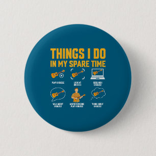Minimale dingen die ik doe in mijn vrije tijd - uk ronde button 5,7 cm