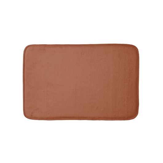Minimale, donkere terracotta vaste, moderne chic badmat (Voorkant)