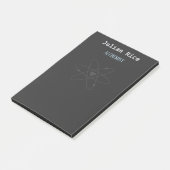 Minimale donkergrijs post-it® notes (Schuin)