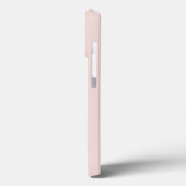 Minimale douanenaam monogram zwart roze Case-Mate iPhone case (Achterkant / Links)