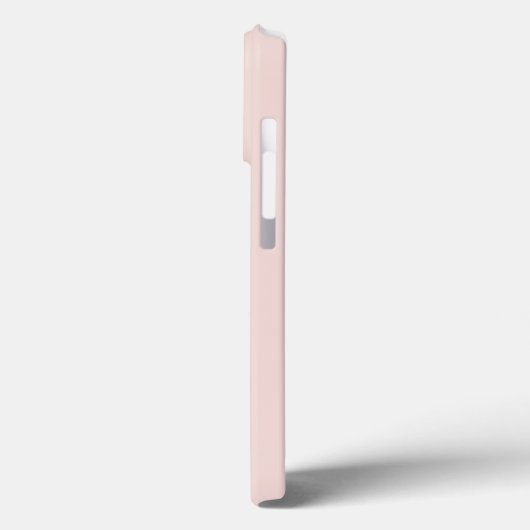 Minimale douanenaam monogram zwart roze Case-Mate iPhone case (Achterkant / Links)