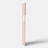 Minimale douanenaam monogram zwart roze Case-Mate iPhone case (Achterkant / Rechts)