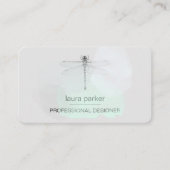 Minimale Dragonfly Professional Black en White Visitekaartje (Voorkant)