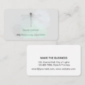 Minimale Dragonfly Professional Black en White Visitekaartje (Voorkant / Achterkant)