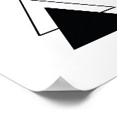 Minimale driehoek poster (Hoek)