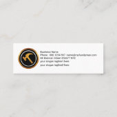 Minimale dual Colors Handyman Signage Mini Visitekaartje (Achterkant)