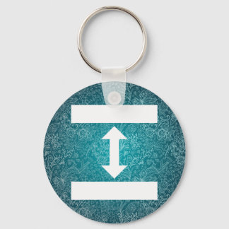 Minimale dubbele schijfjes sleutelhanger
