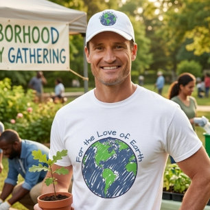 Minimale Eco Voor de Liefde voor Aardedag Cadeau T-shirt