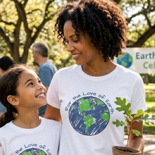 Minimale Eco Voor de Liefde voor Aardedag Dames Ca T-shirt
