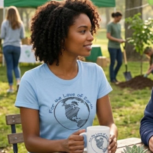 Minimale Eco Voor de Liefde voor Aardedag Vrouw Ge T-shirt
