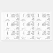 Minimale Eenvoudige 1oz 30ml Druppelfles Waterdich Labels (Vel)