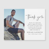 Minimale Eenvoudige begrafenisherdenkingsfoto Hart (Voorkant)