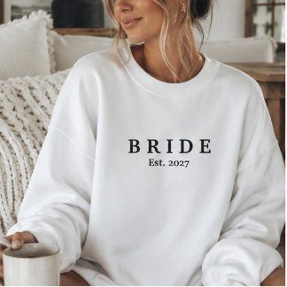 Minimale Eenvoudige Bruid Crewneck Sweatshirt