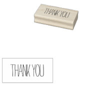 Minimale Eenvoudige Dank u Rubberstempel (Gestempeld)