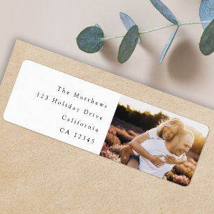 Minimale Eenvoudige eBay Photo Return-adres Etiket